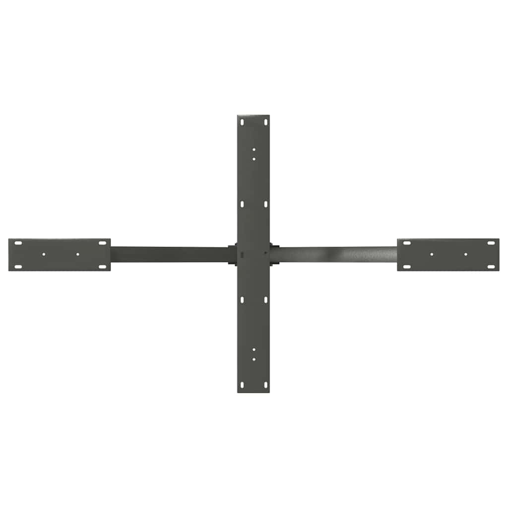 vidaXL Dining Table Leg Spider Shape Anthracite 120x68x(72-73) cm Steel