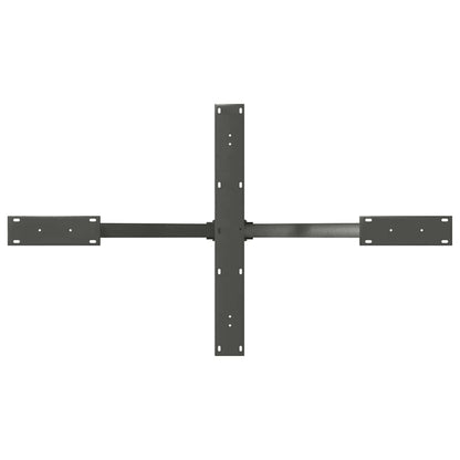 vidaXL Dining Table Leg Spider Shape Anthracite 120x68x(72-73) cm Steel