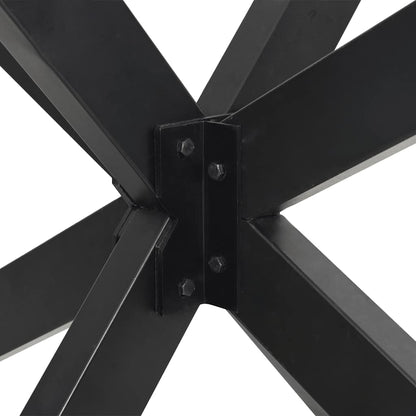 vidaXL Dining Table Leg Spider Shape Anthracite 120x68x(72-73) cm Steel