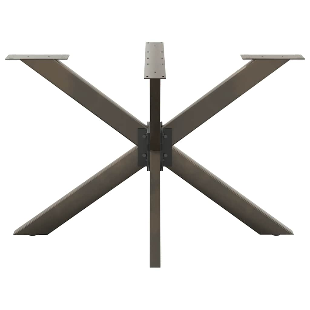 vidaXL Dining Table Leg Spider Shape Black 120x68x(72-73) cm Steel