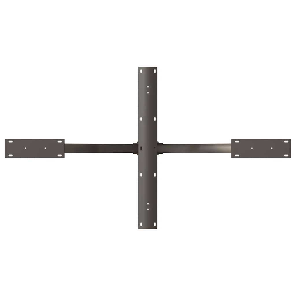 vidaXL Dining Table Leg Spider Shape Black 120x68x(72-73) cm Steel