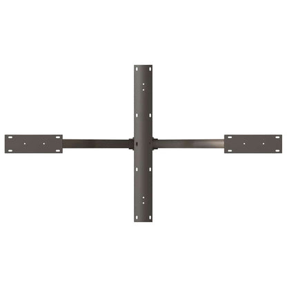 vidaXL Dining Table Leg Spider Shape Black 120x68x(72-73) cm Steel