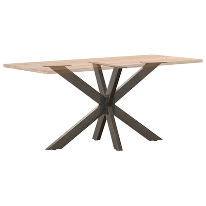 vidaXL Dining Table Leg Spider Shape Black 120x68x(72-73) cm Steel