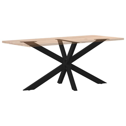 vidaXL Dining Table Leg Spider Shape Black 150x78x(72-73) cm Steel