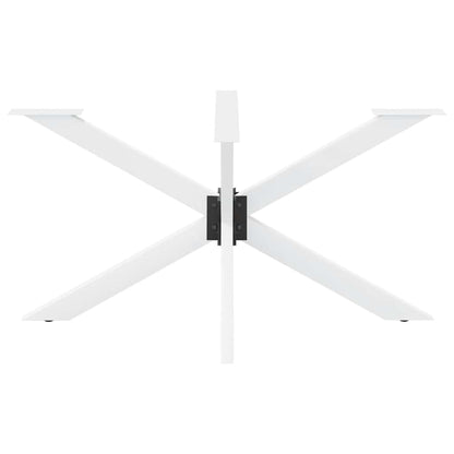 vidaXL Dining Table Leg Spider Shape White 150x78x(72-73) cm Steel
