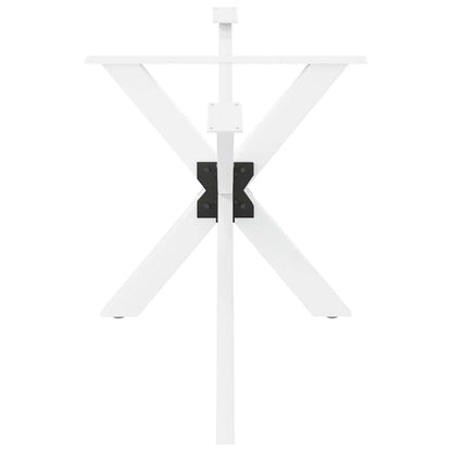 vidaXL Dining Table Leg Spider Shape White 150x78x(72-73) cm Steel