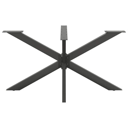 vidaXL Dining Table Leg Spider Shape Anthracite 150x78x(72-73) cm Steel