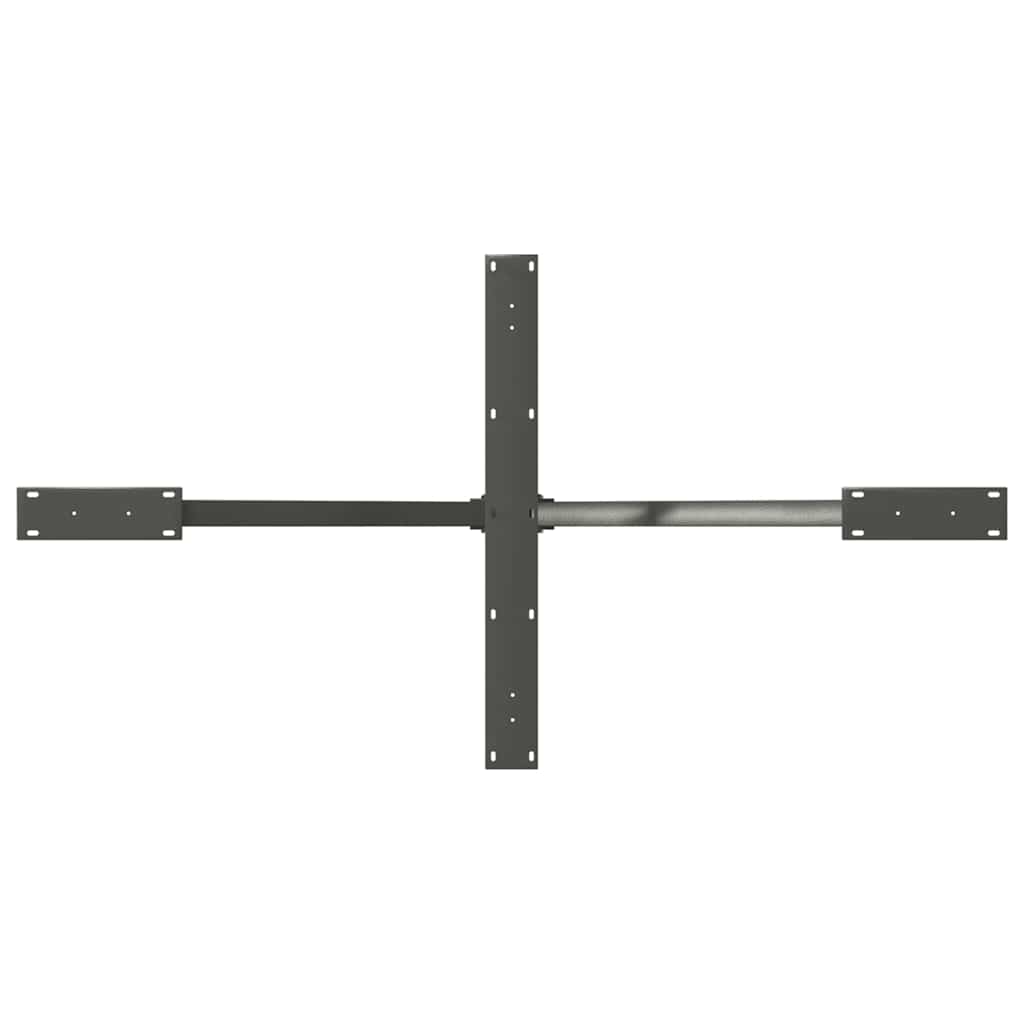 vidaXL Dining Table Leg Spider Shape Anthracite 150x78x(72-73) cm Steel