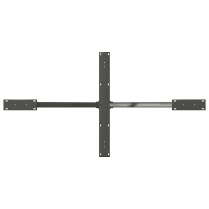 vidaXL Dining Table Leg Spider Shape Anthracite 150x78x(72-73) cm Steel