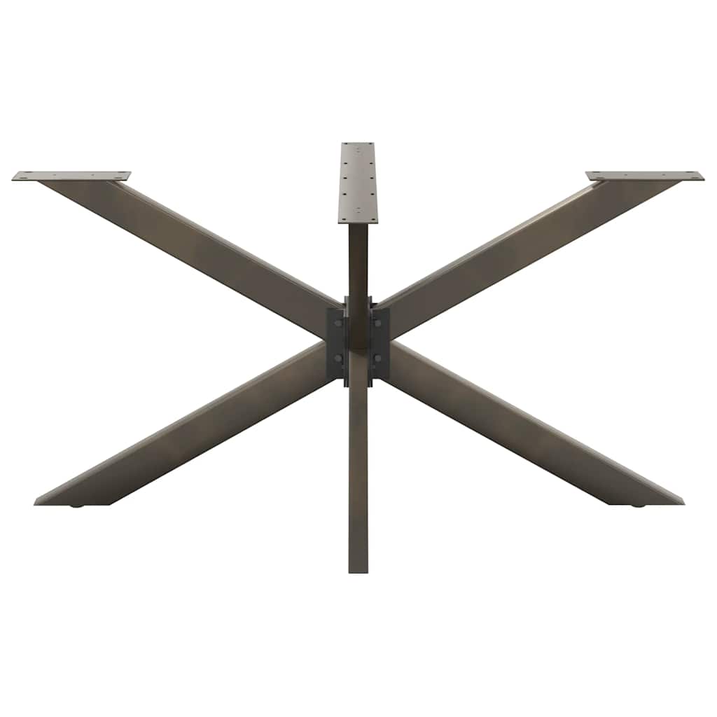 vidaXL Dining Table Leg Spider Shape Black 150x78x(72-73) cm Steel
