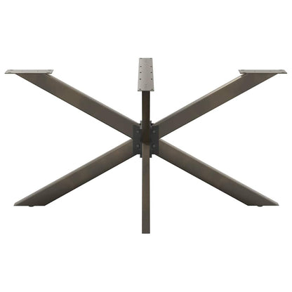 vidaXL Dining Table Leg Spider Shape Black 150x78x(72-73) cm Steel
