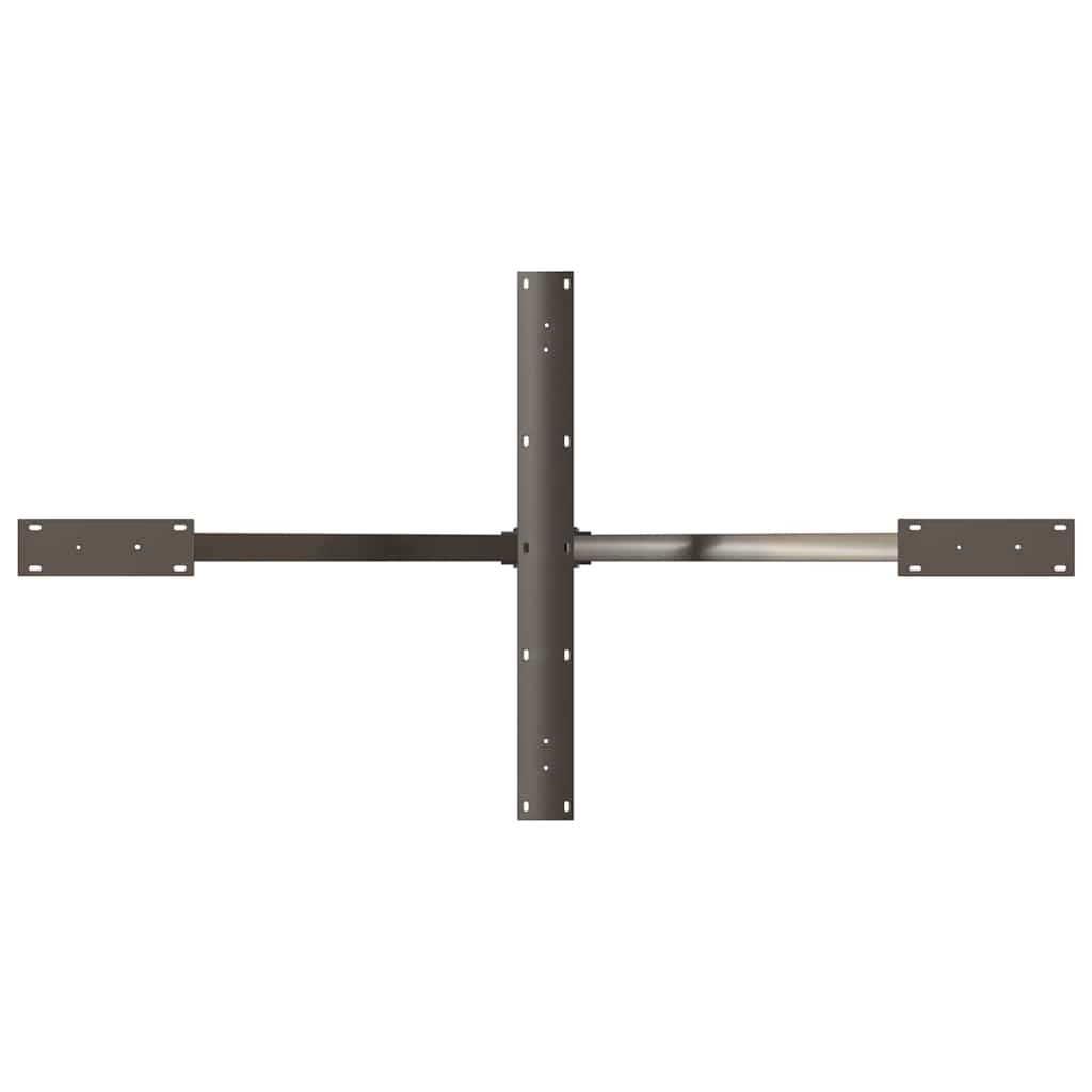vidaXL Dining Table Leg Spider Shape Black 150x78x(72-73) cm Steel