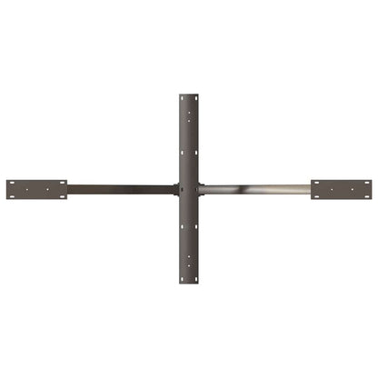 vidaXL Dining Table Leg Spider Shape Black 150x78x(72-73) cm Steel