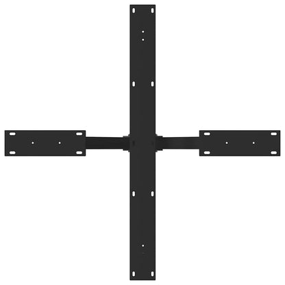 vidaXL Dining Table Leg Spider Shape Black 85x85x(72-73) cm Steel