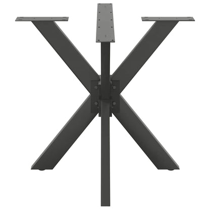 vidaXL Dining Table Leg Spider Shape Anthracite 85x85x(72-73) cm Steel