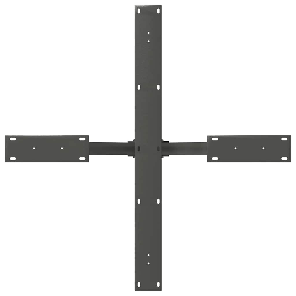vidaXL Dining Table Leg Spider Shape Anthracite 85x85x(72-73) cm Steel