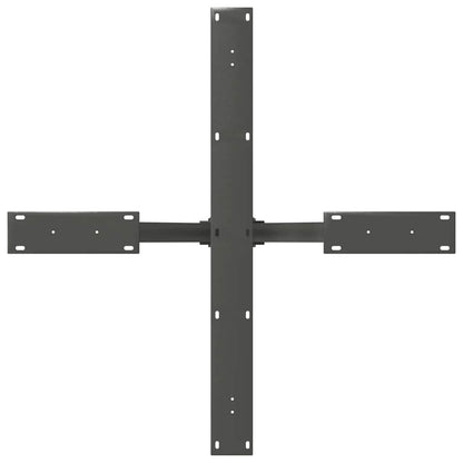 vidaXL Dining Table Leg Spider Shape Anthracite 85x85x(72-73) cm Steel