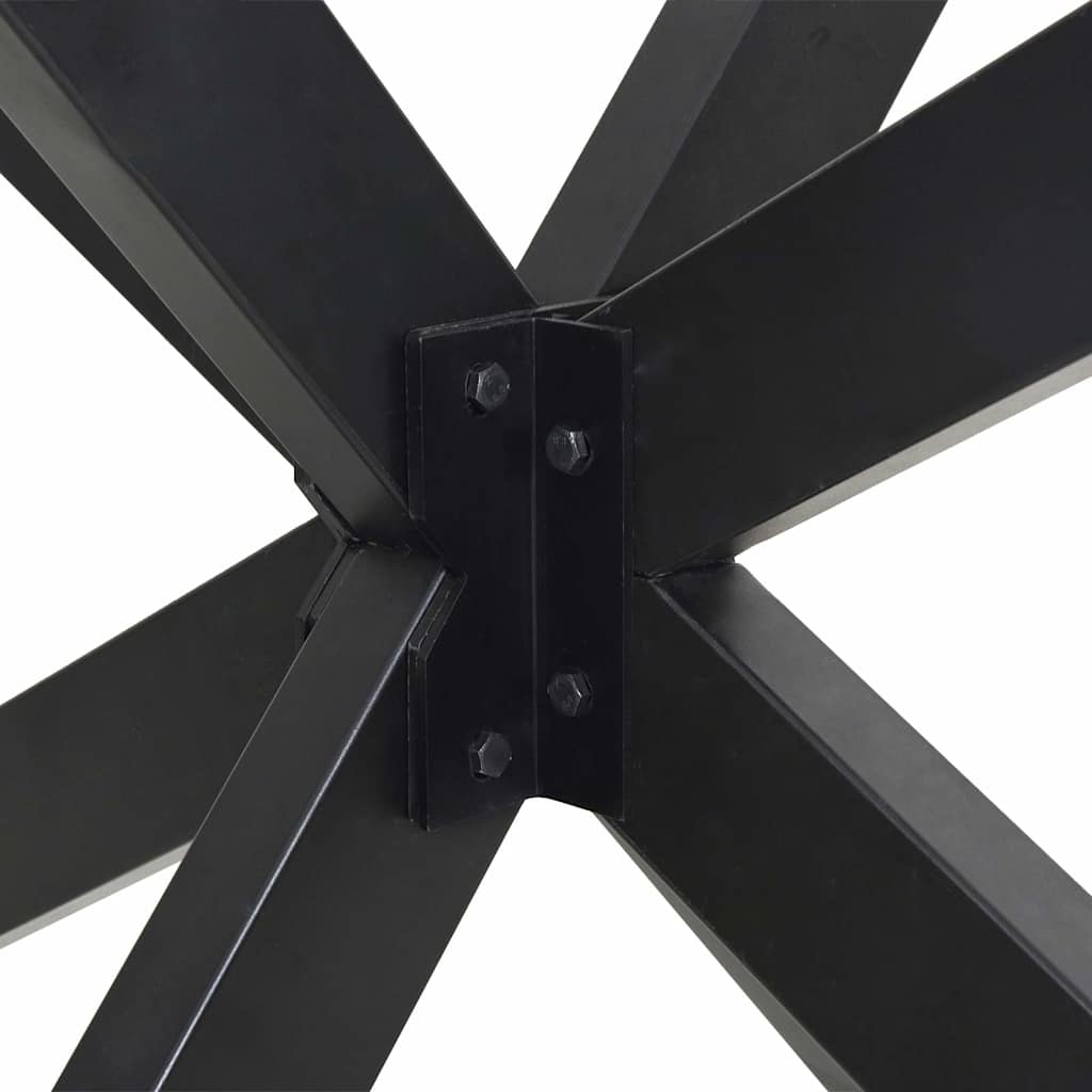 vidaXL Dining Table Leg Spider Shape Anthracite 85x85x(72-73) cm Steel