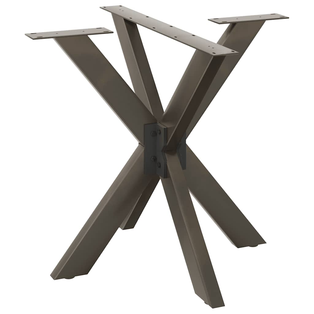vidaXL Dining Table Leg Spider Shape Black 85x85x(72-73) cm Steel