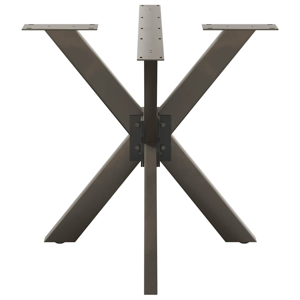 vidaXL Dining Table Leg Spider Shape Black 85x85x(72-73) cm Steel