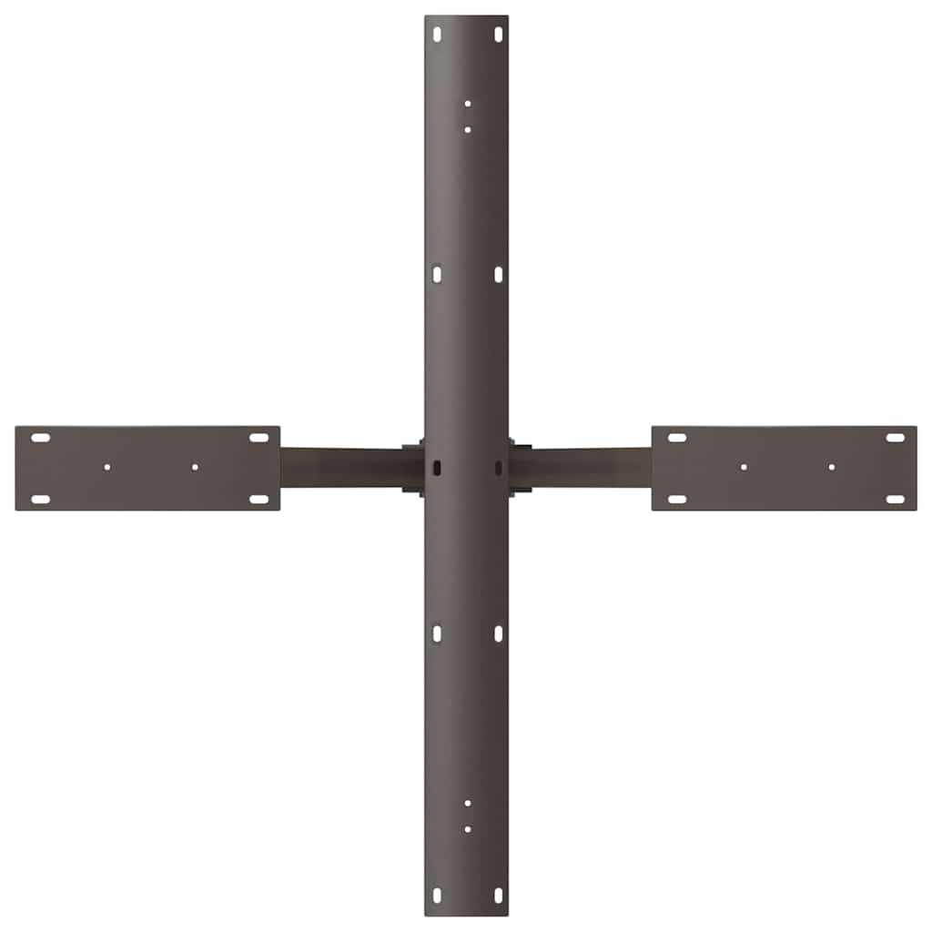 vidaXL Dining Table Leg Spider Shape Black 85x85x(72-73) cm Steel