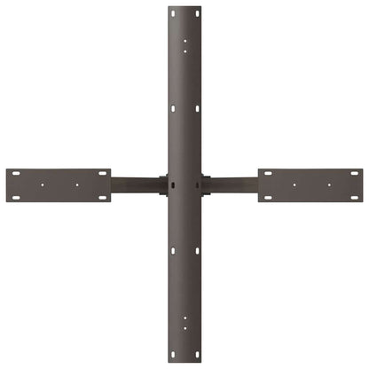 vidaXL Dining Table Leg Spider Shape Black 85x85x(72-73) cm Steel