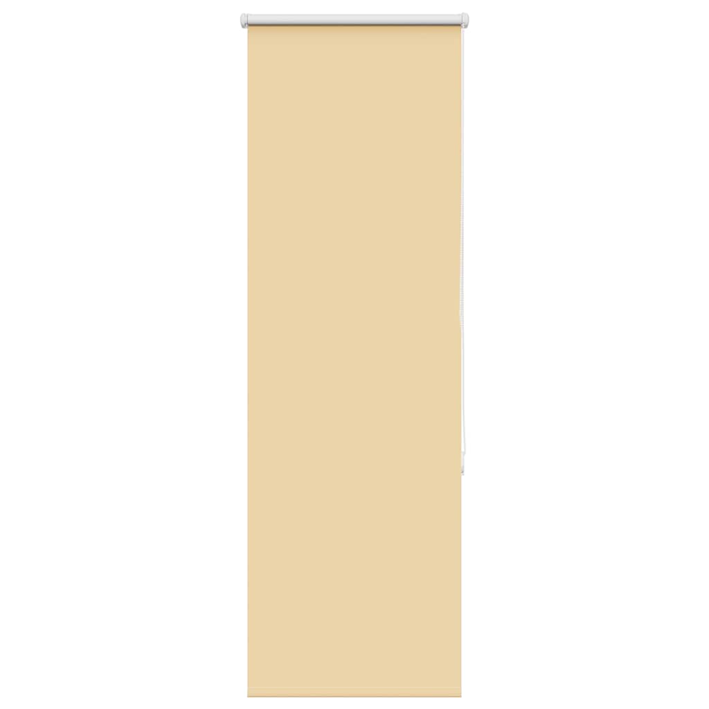 vidaXL Roller Blind Blackout Beige 40x130 cm Fabric Width 35.7 cm Polyester
