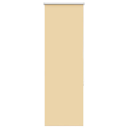 vidaXL Roller Blind Blackout Beige 40x130 cm Fabric Width 35.7 cm Polyester
