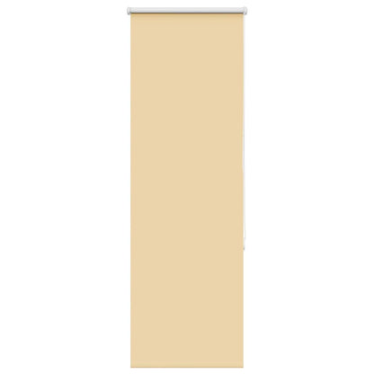 vidaXL Roller Blind Blackout Beige 50x130 cm Fabric Width 45.7 cm Polyester
