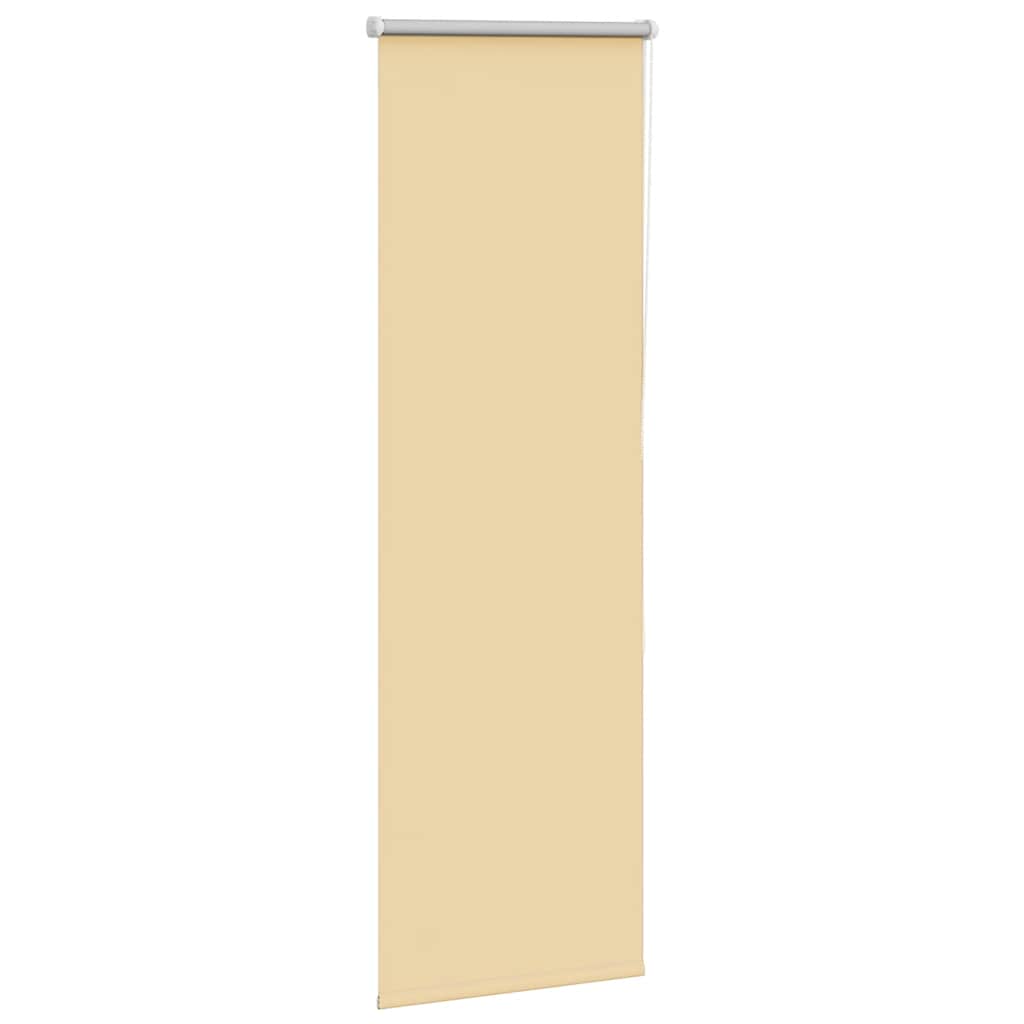 vidaXL Roller Blind Blackout Beige 50x130 cm Fabric Width 45.7 cm Polyester