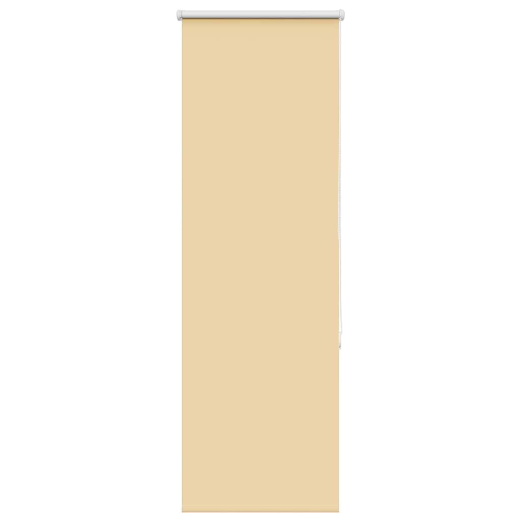 vidaXL Roller Blind Blackout Beige 55x130 cm Fabric Width 50.7 cm Polyester