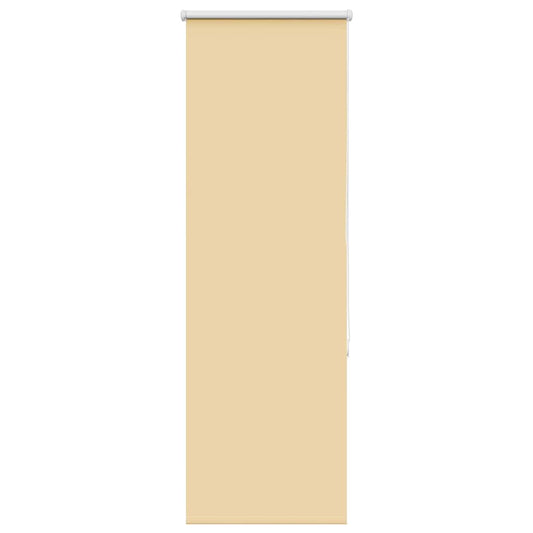 vidaXL Roller Blind Blackout Beige 55x130 cm Fabric Width 50.7 cm Polyester
