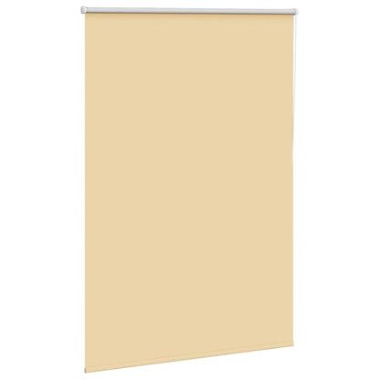 vidaXL Roller Blind Blackout Beige 110x130 cm Fabric Width 105.7 cm