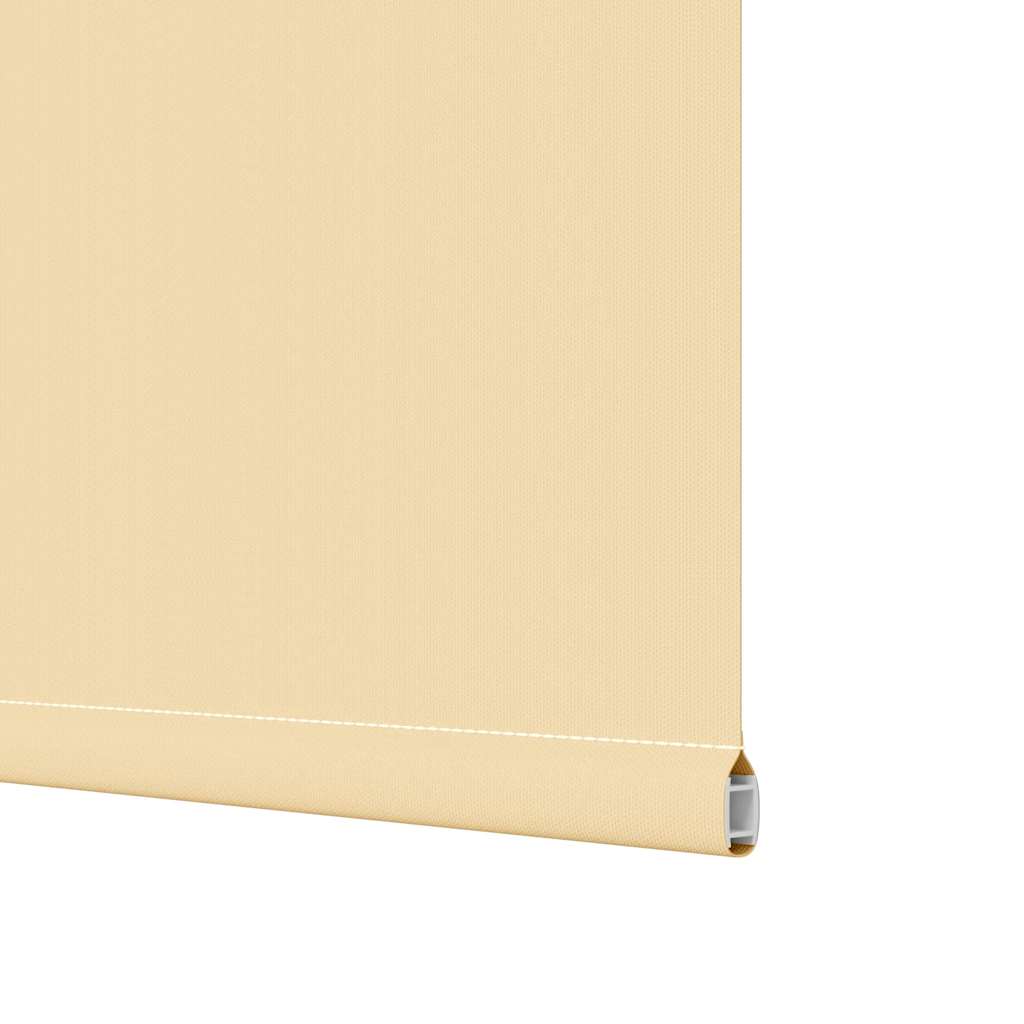 vidaXL Roller Blind Blackout Beige 130x130 cm Fabric Width 126.6 cm