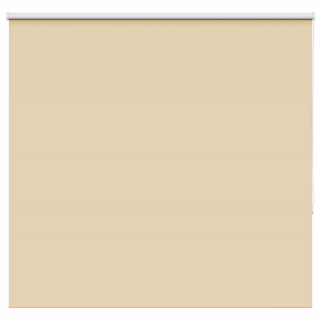 vidaXL Roller Blind Blackout Beige 150x130 cm Fabric Width 146.6 cm