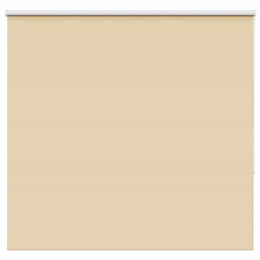 vidaXL Roller Blind Blackout Beige 150x130 cm Fabric Width 146.6 cm