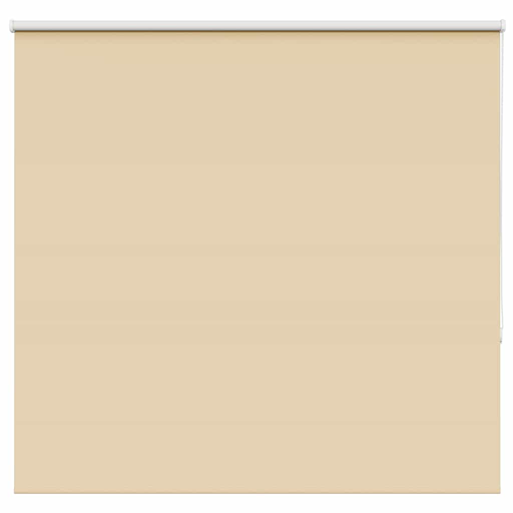 vidaXL Roller Blind Blackout Beige 155x130 cm Fabric Width 151.6 cm Polyester