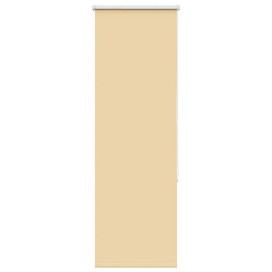 vidaXL Roller Blind Blackout Beige 40x150 cm Fabric Width 35.7 cm
