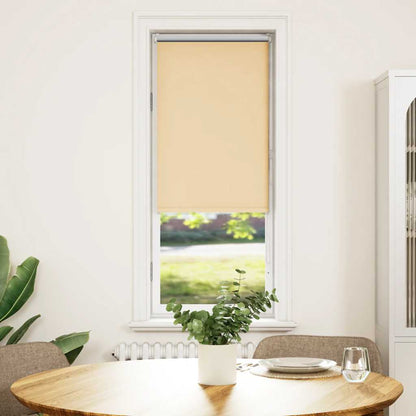 vidaXL Roller Blind Blackout Beige 40x150 cm Fabric Width 35.7 cm