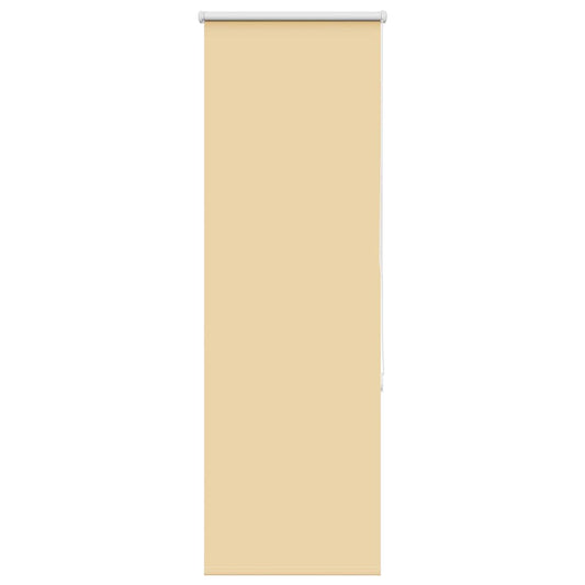 vidaXL Roller Blind Blackout Beige 45x150 cm Fabric Width 40.7 cm Polyester