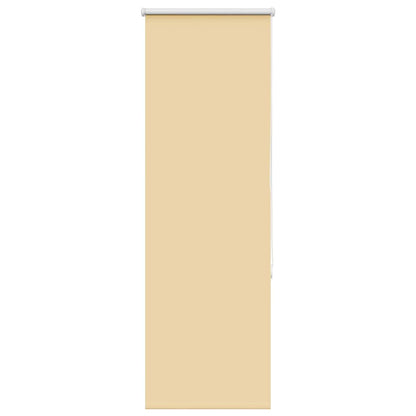 vidaXL Roller Blind Blackout Beige 50x150 cm Fabric Width 45,7 cm Polyester