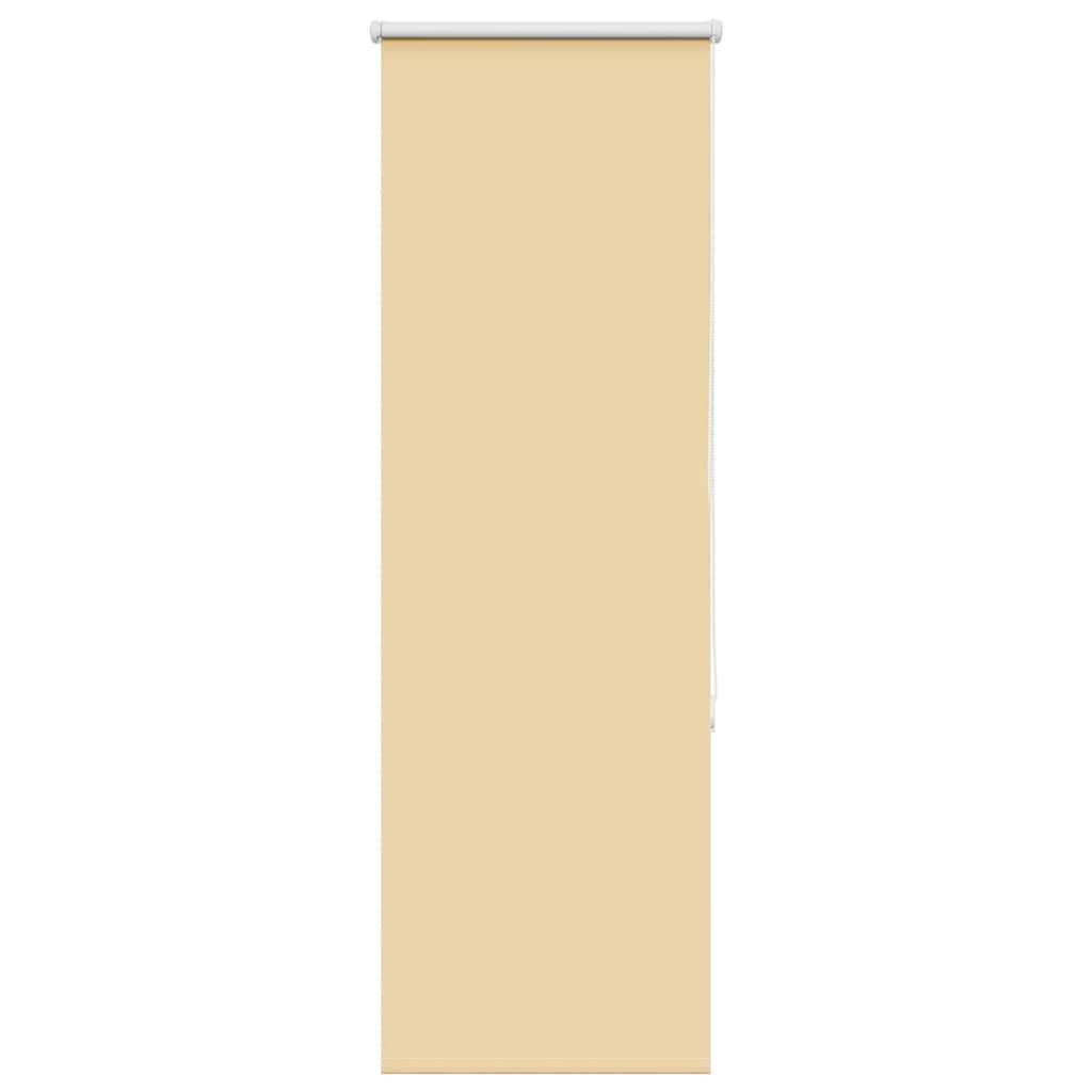 vidaXL Roller Blind Blackout Beige 60x150 cm Fabric Width 55.7 cm