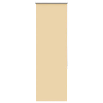 vidaXL Roller Blind Blackout Beige 60x150 cm Fabric Width 55.7 cm