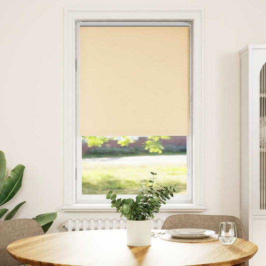 vidaXL Roller Blind Blackout Beige 65x150 cm Fabric Width 60,7 cm Polyester