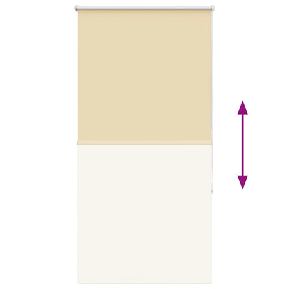 vidaXL Roller Blind Blackout Beige 65x150 cm Fabric Width 60.7 cm Polyester