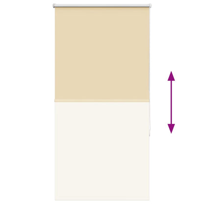 vidaXL Roller Blind Blackout Beige 70x150 cm Fabric Width 65.7 cm Polyester