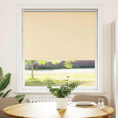 vidaXL Roller Blind Blackout Beige 95x150 cm Fabric Width 90.7 cm