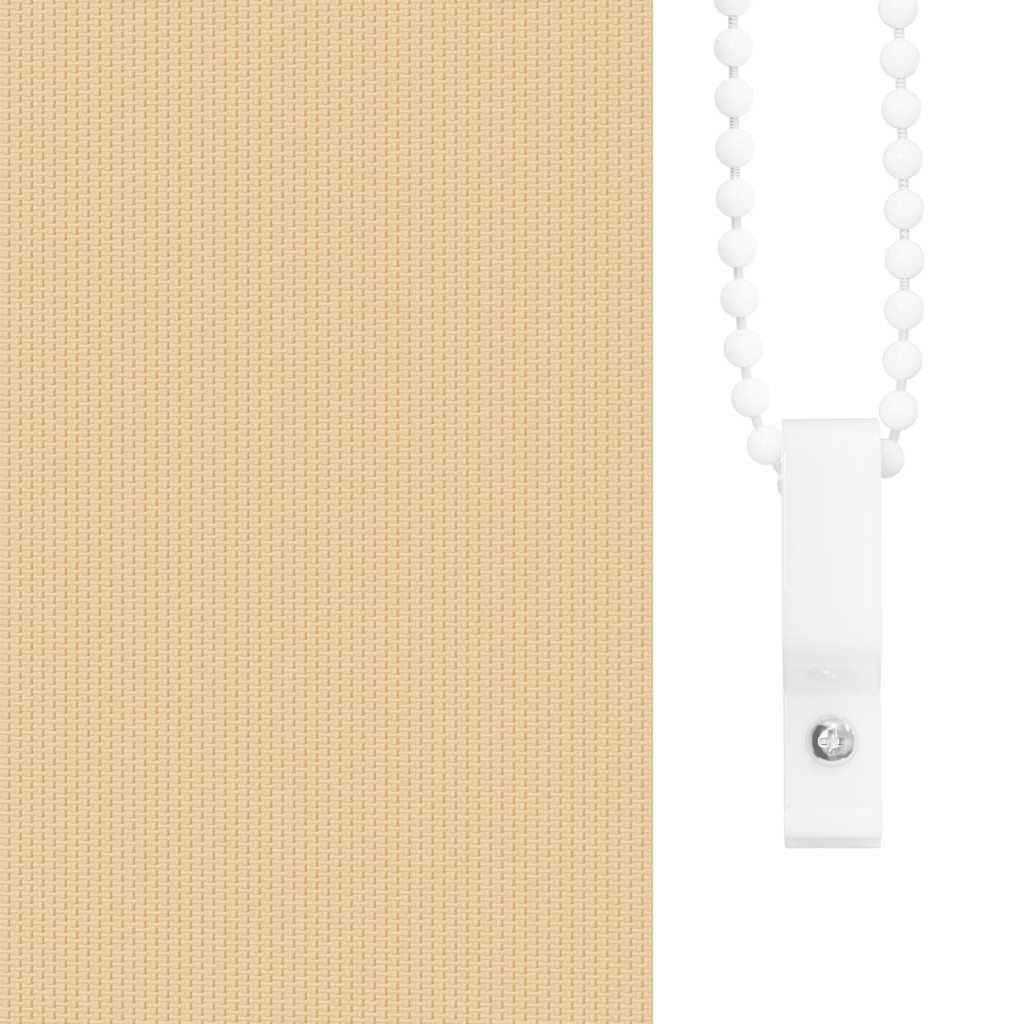 vidaXL Roller Blind Blackout Beige 105x150 cm Fabric Width 100.7 cm Polyester