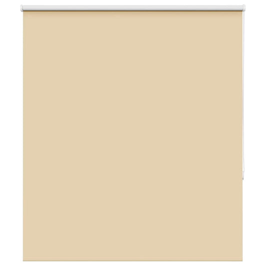 vidaXL Roller Blind Blackout Beige 130x150 cm Fabric Width 126.6 cm