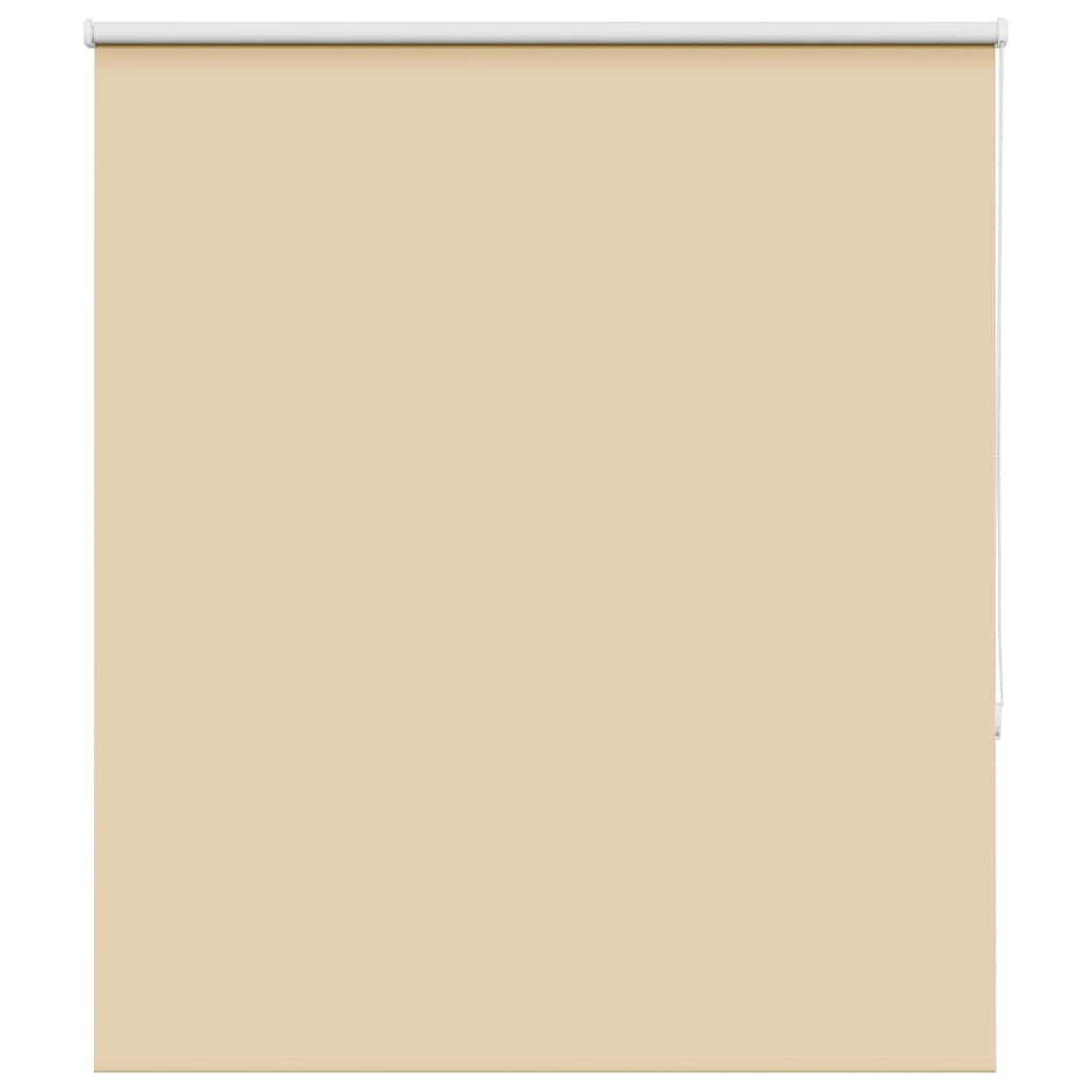 vidaXL Roller Blind Blackout Beige 140x150 cm Fabric Width 136.6 cm Polyester